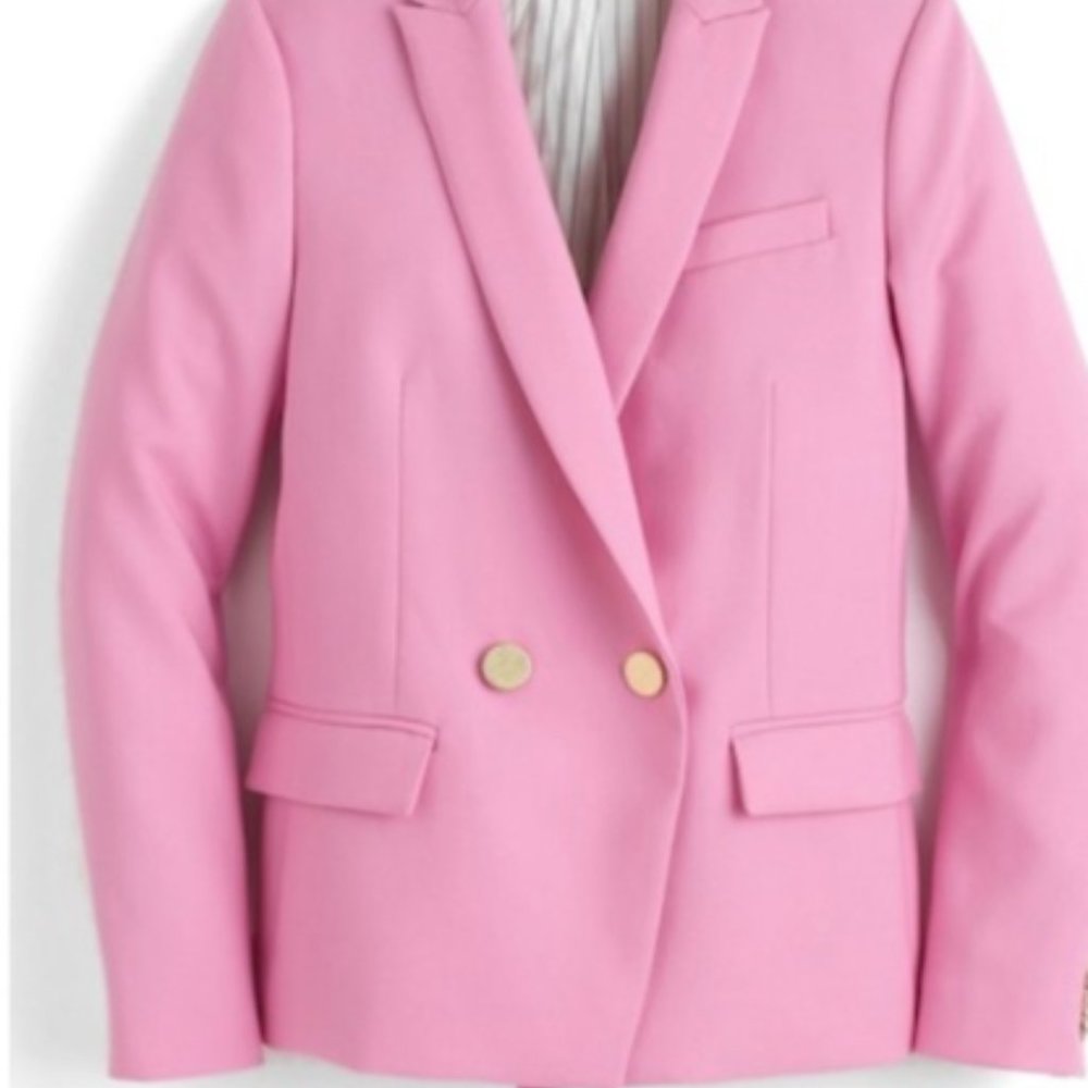 J Crew Pink Wool Blazer Jacket 6